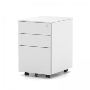 Base Mobile Steel Pedestal 3 Drawer White ST000003