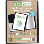 A4 50% Recycled 40 Pocket Presentation Display Book (Pack of 12) eco004