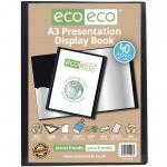 A3 50% Recycled 40 Pocket Presentation Display Book (Pack of 12) eco006
