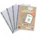 A4 100% Recycled Bag 25 Premier Multi Punched Pockets eco011
