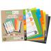 A5 50% Recycled Set 6 Index File Dividers  eco024
