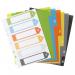 A5 50% Recycled Set 6 Wide Index File Dividers  eco025