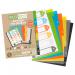 A4 50% Recycled Set 6 Index File Dividers  eco026