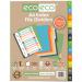 A4 50% Recycled Set 12 Index File Dividers  eco028