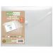 Pack 5 A5 95% Recycled Clear Press Stud Wallets eco032