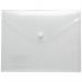 Pack 5 A5 95% Recycled Clear Press Stud Wallets eco032
