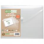 Pack 5 A5 95% Recycled Press Stud Wallets (Pack of 5) eco032