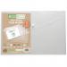 Pack 5 A4+ 95% Recycled Clear Press Stud Wallets eco033