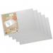 Pack 5 A4+ 95% Recycled Clear Press Stud Wallets eco033