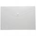 Pack 5 A3 95% Recycled Clear Press Stud Wallets eco034