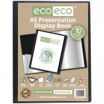 A5 50% Recycled 10 Pocket Presentation Display Book (Pack of 12) eco041