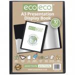 A3 50% Recycled 10 Pocket Presentation Display Book (Pack of 12) eco043
