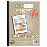 A4 50% Recycled Bag 5 Easy Slide Files (Pack of 12) eco051