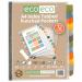 A4 95% Recycled Set 12 Index Tabbed Premier Multi Punched Pockets eco058