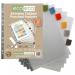 A4 95% Recycled Set 12 Index Tabbed Premier Multi Punched Pockets eco058