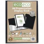 A4 50% Recycled 100 Pocket Presentation Display Book & Box (Pack of 6) eco067