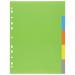 A4 50% Recycled Set 5 Index File Dividers  eco071