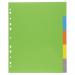 A4 50% Recycled Set 5 Wide Index File Dividers  eco072