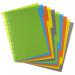 A4 50% Recycled Set 10 Index File Dividers  eco073
