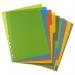 A4 50% Recycled Set 10 Wide Index File Dividers  eco074