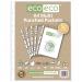 A4 100% Recycled Bag 50 Multi Punched Pockets (Pack of 10) eco076