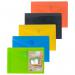 Pack 5 A7 50% Recycled Colour Press Stud Wallets eco077