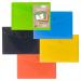 Pack 5 A6 50% Recycled Colour Press Stud Wallets eco078