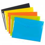 Pack 5 A6 50% Recycled Colour Press Stud Wallets (Pack of 5) eco078
