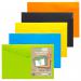 Pack 5 A3 50% Recycled Colour Press Stud Wallets eco080