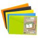 Pack 5 A3 50% Recycled Colour Press Stud Wallets eco080