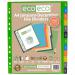A4 50% Recycled January - December Wide Index File Dividers  eco082