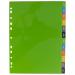 A4 50% Recycled January - December Wide Index File Dividers  eco082