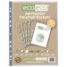 A4 100% Recycled Bag 50 Premier Multi Punched Pockets (Pack of 10) eco108