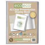 A5 50% Recycled Clear 60 Pocket Presentation Display Book (Pack of 12) eco131