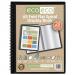 A5 50% recycled 20 pocket Fold Flat Spiral display book (Pack of 12) eco136