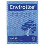 Envirolite Lightweight 480x360mm Blue All Purpose Cloths (Pack of 50) ELF500 ECO24276
