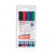 Edding 360 Drywipe Marker Assorted (Pack of 4) 3318999 ED02285