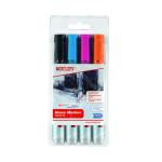Edding 95 Glass Markers Assorted with Black (Pack of 4) 4-95-5-999 ED04448