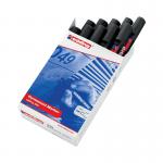 Edding 330 Permanent Chisel Tip Marker Black (Pack of 10) 330-001 ED06297