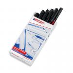 Edding 370 Permanent Marker Fine Black (Pack of 10) 370-001 ED08994