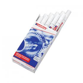 Edding 8750 Industry Paint Marker Bullet Tip (Pack of 10) White 4-8750049 ED10381
