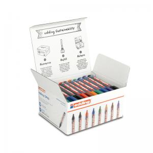 Edding Boardmarker 363 Whiteboard Markers Assorted Pack of 50 4-CP49