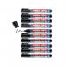 Edding 360 Drywipe Marker Black (Pack of 10) 4-360001 ED39125
