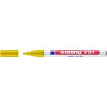 Edding 751 Bullet Tip Paint Marker Fine Yellow (Pack of 10) 751-005 ED44096
