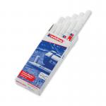 Edding 751 Bullet Tip Paint Marker Fine White (Pack of 10) 751-049 ED751MW