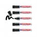 Edding 800 Chisel Tip Permanent Marker Extra Large Black (Pack of 5) 8005-001 ED82852
