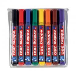 edding 360 Drywipe Marker Assorted Pack of 8