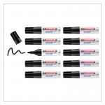 edding 0.5 Mini Permanent Marker Polybag of 10 Black 4-05-10001