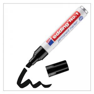 edding No. 1 Permanent Marker Black 4-1001