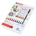 edding 1200 Colour Pen Fine Metal Box of 10 Assorted 4-1200-10